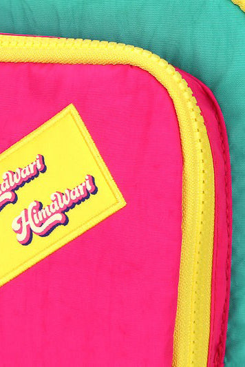 Kawaii Japanese 80s 90s Retro Vintage Contrast Nylon Backpack Bag with Handles